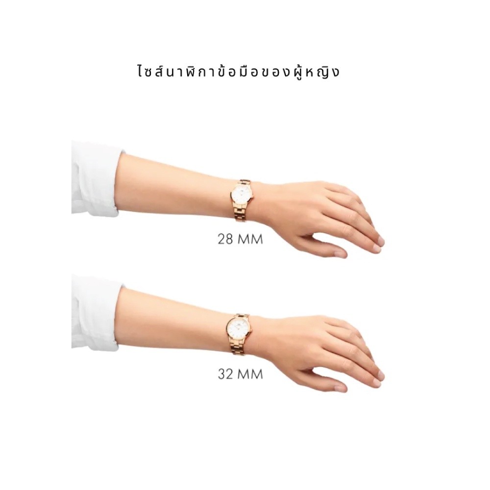 Daniel Wellington Iconic Link RG White 32