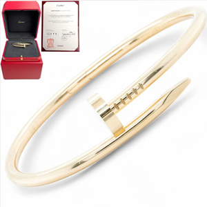 Cartier Juste un Clou 18k Yellow Gold Classic Model NAIL Bracelet SZ 17 BOX CERT SKU: 500999